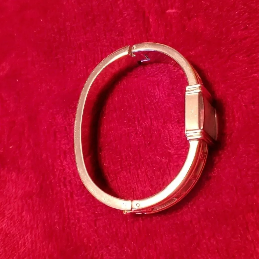 Gruen GR7855 Bangle Clamp Bracelet Watch Atlas Roman Numerals Band Looks Tiffany